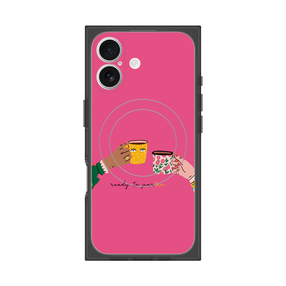 プレミアムスクエアケース with MagSafe［ Teatime - Pink ］