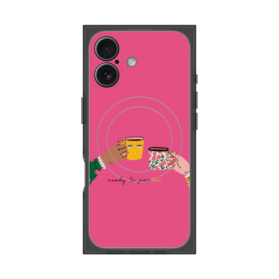 プレミアムスクエアケース with MagSafe［ Teatime - Pink ］
