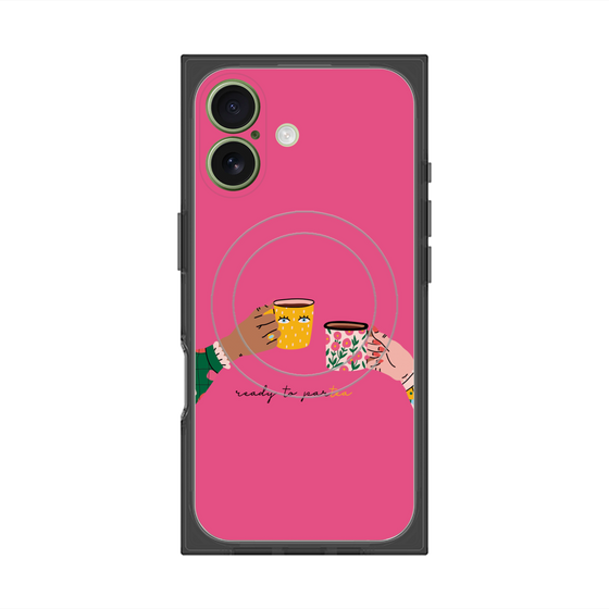 プレミアムスクエアケース with MagSafe［ Teatime - Pink ］