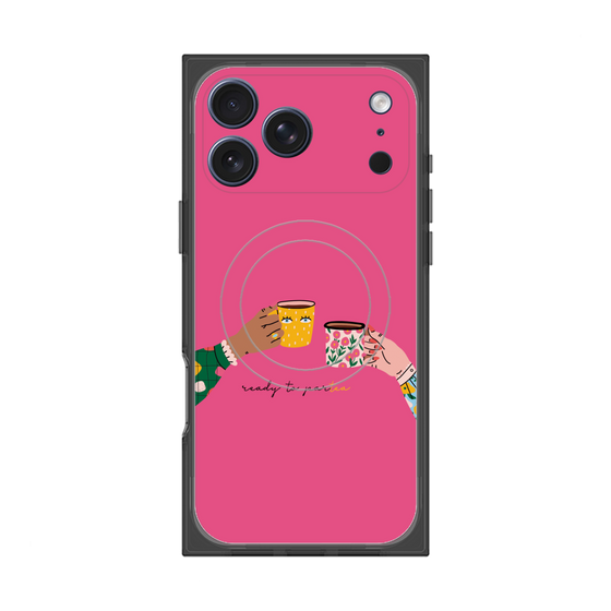 プレミアムスクエアケース with MagSafe［ Teatime - Pink ］