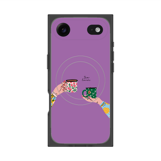 プレミアムスクエアケース with MagSafe［ Teatime - Purple ］