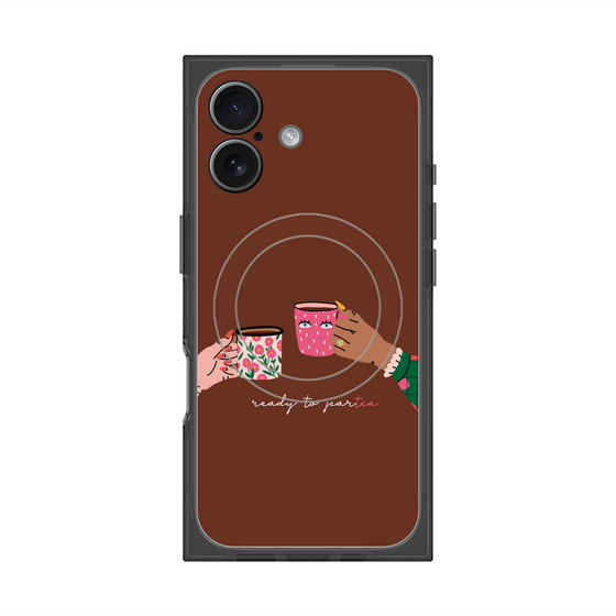 プレミアムスクエアケース with MagSafe［ Teatime - Brown ］