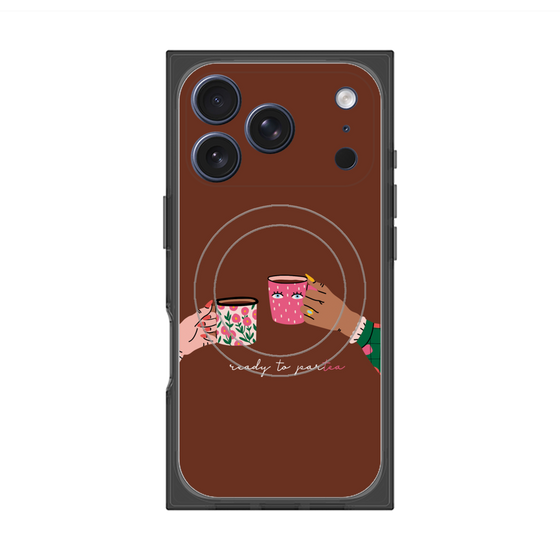 プレミアムスクエアケース with MagSafe［ Teatime - Brown ］