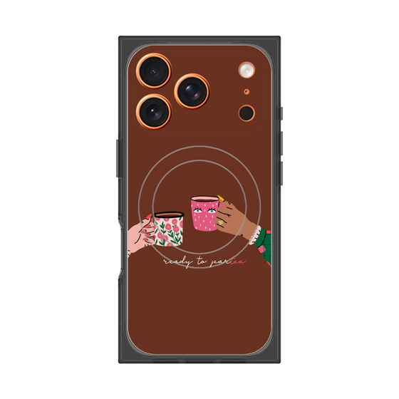 プレミアムスクエアケース with MagSafe［ Teatime - Brown ］