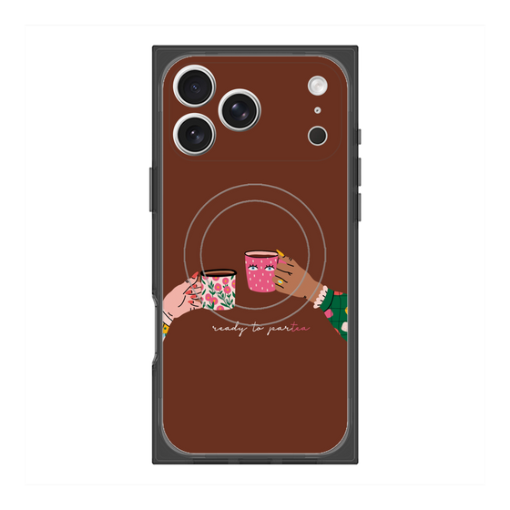 プレミアムスクエアケース with MagSafe［ Teatime - Brown ］