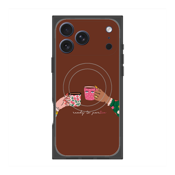 プレミアムスクエアケース with MagSafe［ Teatime - Brown ］