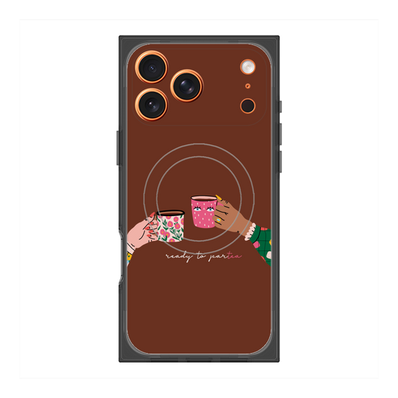 プレミアムスクエアケース with MagSafe［ Teatime - Brown ］