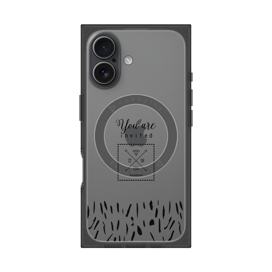 プレミアムスクエアケース with MagSafe［ artistic texture - 02 ］
