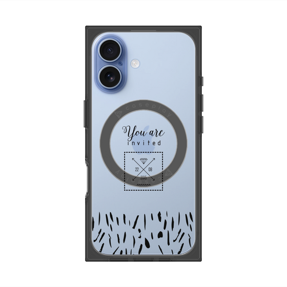 プレミアムスクエアケース with MagSafe［ artistic texture - 02 ］