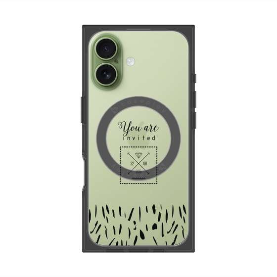 プレミアムスクエアケース with MagSafe［ artistic texture - 02 ］
