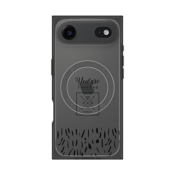プレミアムスクエアケース with MagSafe［ artistic texture - 02 ］