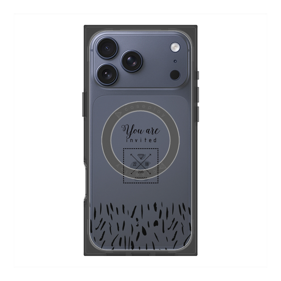 プレミアムスクエアケース with MagSafe［ artistic texture - 02 ］