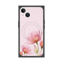 プレミアムスクエアケース with MagSafe［ Natural Flower - Pink ］