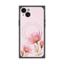 プレミアムスクエアケース with MagSafe［ Natural Flower - Pink ］