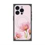 プレミアムスクエアケース with MagSafe［ Natural Flower - Pink ］