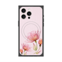 プレミアムスクエアケース with MagSafe［ Natural Flower - Pink ］