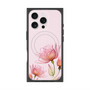 プレミアムスクエアケース with MagSafe［ Natural Flower - Pink ］
