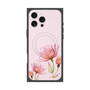 プレミアムスクエアケース with MagSafe［ Natural Flower - Pink ］