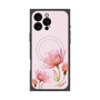プレミアムスクエアケース with MagSafe［ Natural Flower - Pink ］
