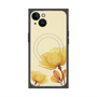 プレミアムスクエアケース with MagSafe［ Natural Flower - Yellow ］
