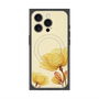 プレミアムスクエアケース with MagSafe［ Natural Flower - Yellow ］
