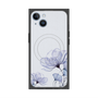 プレミアムスクエアケース with MagSafe［ Natural Flower - blue ］