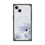 プレミアムスクエアケース with MagSafe［ Natural Flower - blue ］