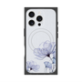 プレミアムスクエアケース with MagSafe［ Natural Flower - blue ］