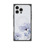 プレミアムスクエアケース with MagSafe［ Natural Flower - blue ］