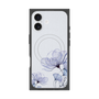 プレミアムスクエアケース with MagSafe［ Natural Flower - blue ］