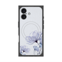 プレミアムスクエアケース with MagSafe［ Natural Flower - blue ］