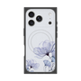 プレミアムスクエアケース with MagSafe［ Natural Flower - blue ］