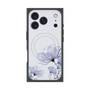 プレミアムスクエアケース with MagSafe［ Natural Flower - blue ］