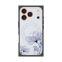 プレミアムスクエアケース with MagSafe［ Natural Flower - blue ］
