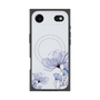 プレミアムスクエアケース with MagSafe［ Natural Flower - blue ］