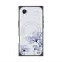 プレミアムスクエアケース with MagSafe［ Natural Flower - blue ］