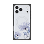 プレミアムスクエアケース with MagSafe［ Natural Flower - blue ］