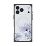 プレミアムスクエアケース with MagSafe［ Natural Flower - blue ］