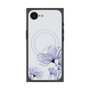 プレミアムスクエアケース with MagSafe［ Natural Flower - blue ］