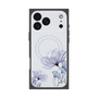 プレミアムスクエアケース with MagSafe［ Natural Flower - blue ］