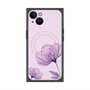プレミアムスクエアケース with MagSafe［ Natural Flower - Purple ］