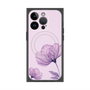 プレミアムスクエアケース with MagSafe［ Natural Flower - Purple ］