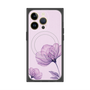 プレミアムスクエアケース with MagSafe［ Natural Flower - Purple ］