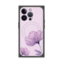 プレミアムスクエアケース with MagSafe［ Natural Flower - Purple ］