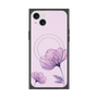 プレミアムスクエアケース with MagSafe［ Natural Flower - Purple ］