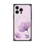 プレミアムスクエアケース with MagSafe［ Natural Flower - Purple ］