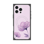 プレミアムスクエアケース with MagSafe［ Natural Flower - Purple ］