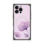 プレミアムスクエアケース with MagSafe［ Natural Flower - Purple ］