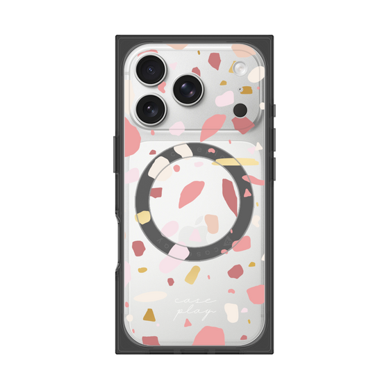プレミアムスクエアケース with MagSafe［ Pink pieces ］