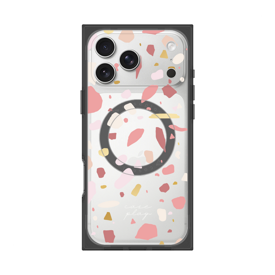 プレミアムスクエアケース with MagSafe［ Pink pieces ］